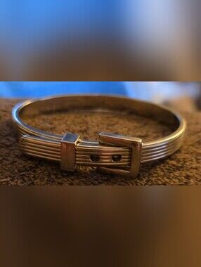 Michael Kors Silver-Tone Buckle Bracelet